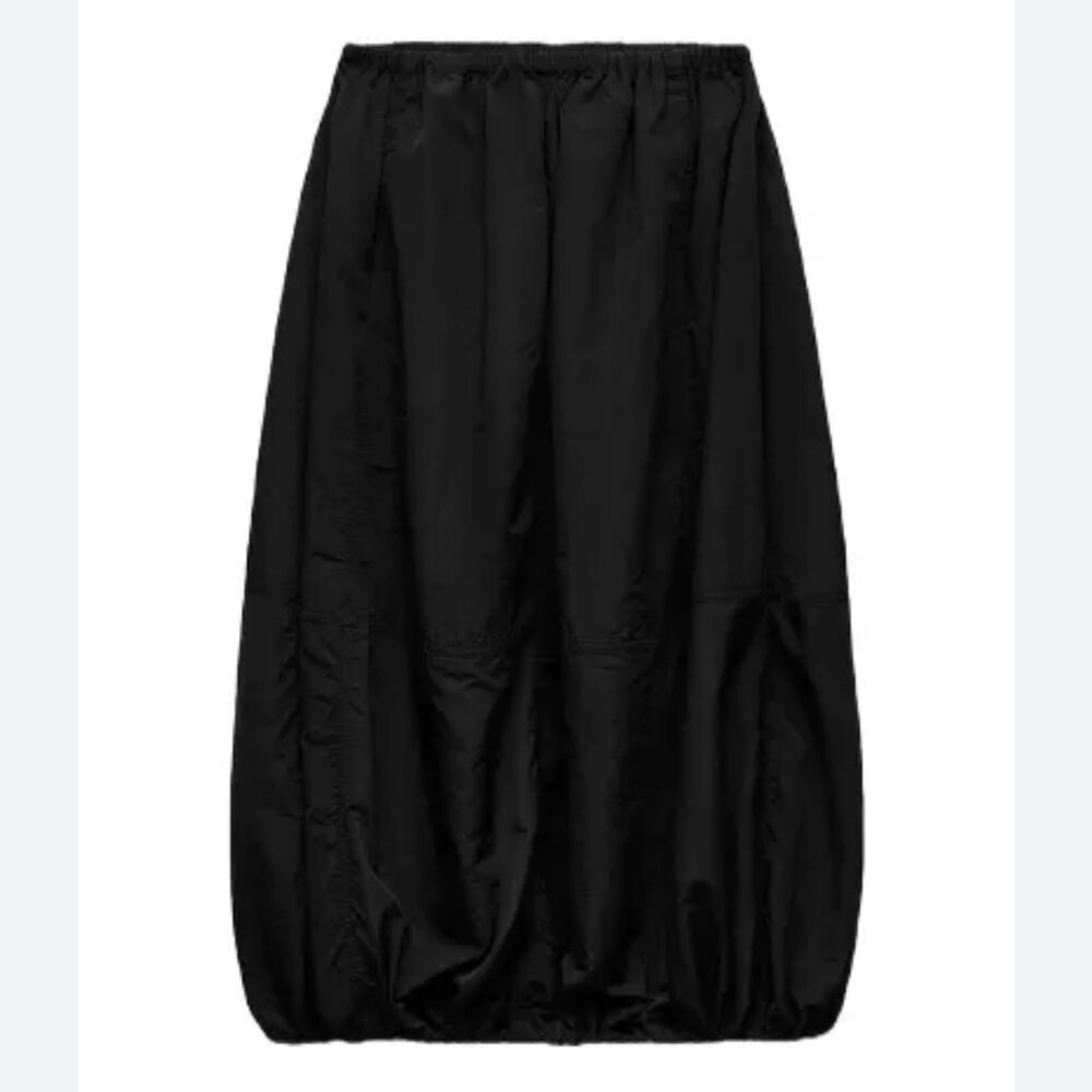 Zara Black Midi Balloon Skirt